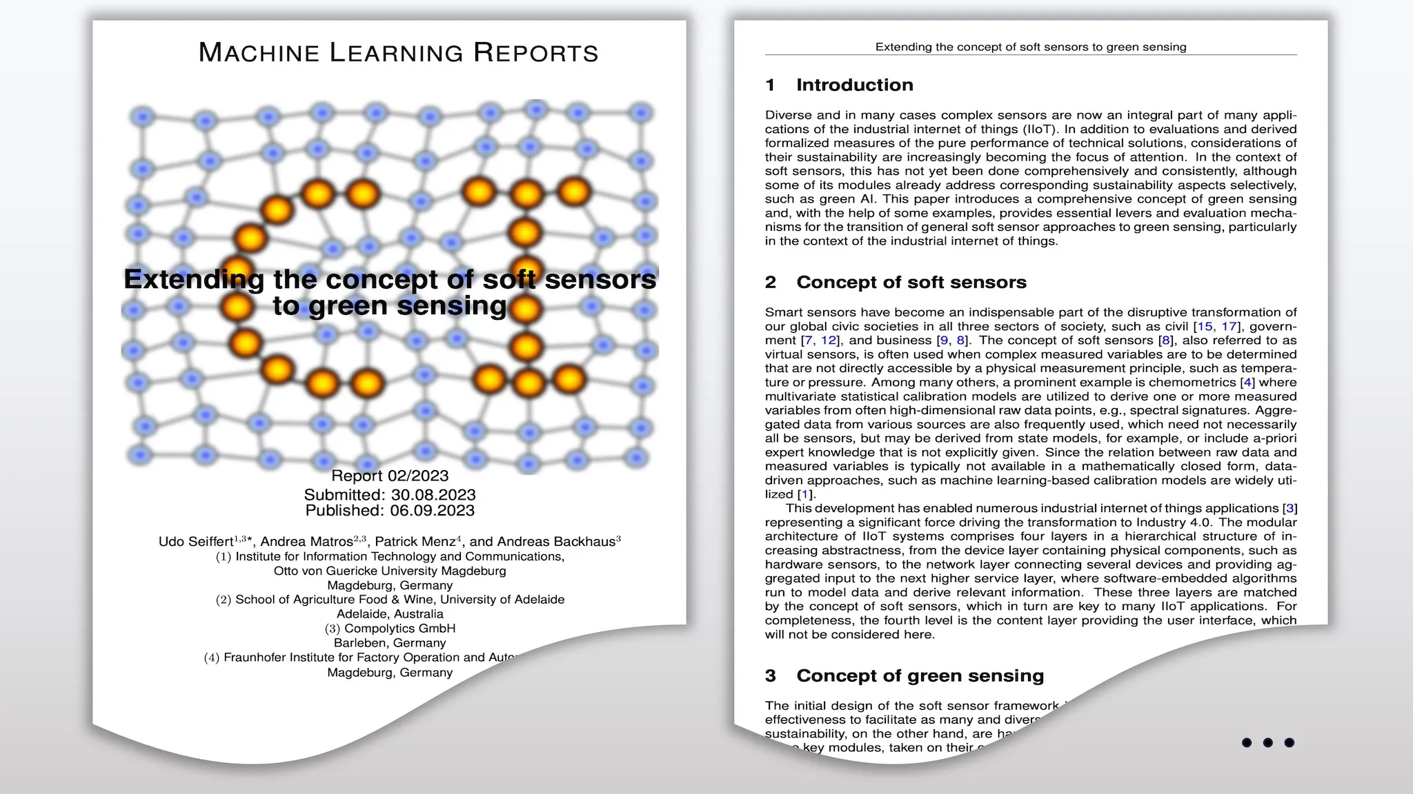 Research Article: Extending the Concept of Soft Sensors to Green Sensing